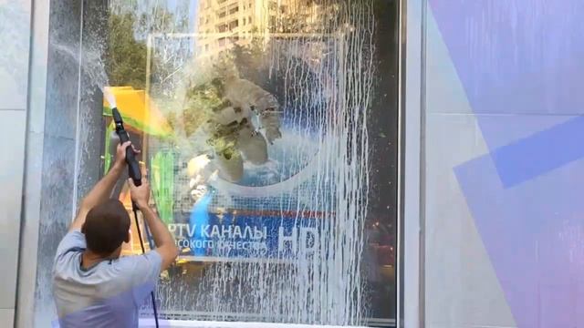 Мойка фасада "Чистый дом г. Донецк". смотреть онлайн