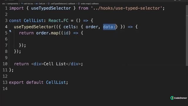 195. Selecting an Ordered List | React with Typescript #react #javascript #typescript #learning