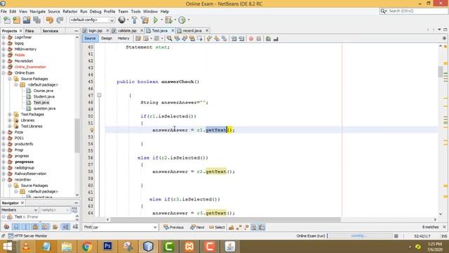 Online Examination System project in java Part 7 смотреть онлайн