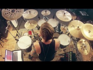 Feedback Force - Pitch Black ( full studio drums recording session)