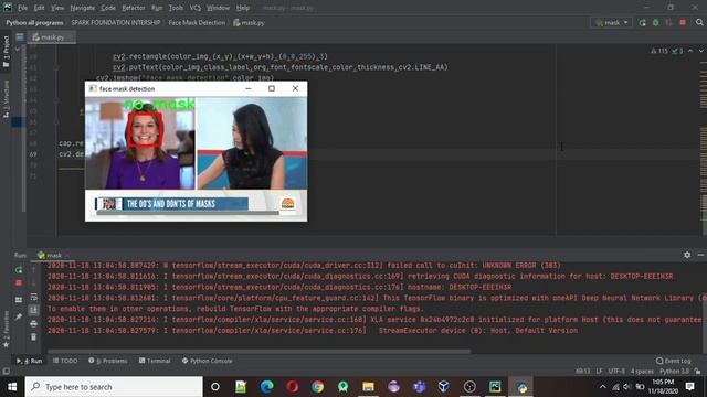 Face Mask Detection Using OpenCV and DeepLearning(CNN)