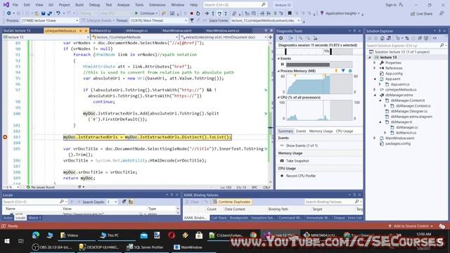 C# Expert OOP - Lecture 13: Multithreaded Robust Web Crawler Programming With Entity Framework - P.