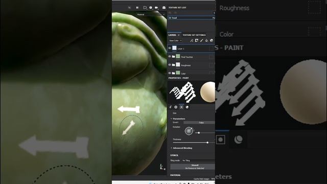 substance painter - ПРОСТОЙ СПОСОБ повернуть кисть и отразить Альфу смотреть онлайн