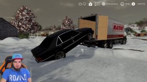 ПЕРЕВОЗИМ МЕРСЕДЕС ВНУТРИ ГРУЗОВИКА - FARMING SIMULATOR