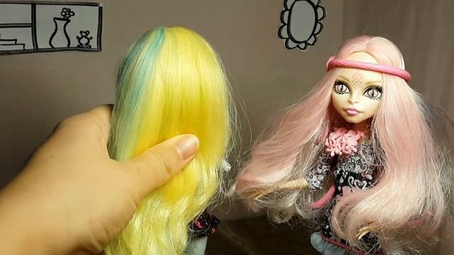 Монстер Хай. Мастер клас по созданию прически. Вайперин и Лагуна смотреть онлайн