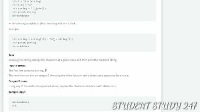 HackerRank problem15 || Immutable string ||python with HackerRank solutions || Mutations