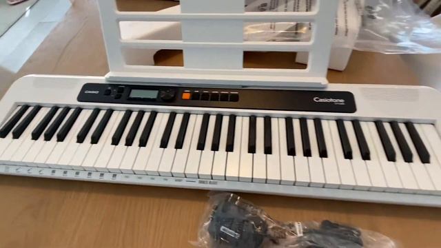 Unboxing (with Kids) Casiotone Casio CT S200 We Keyboard Piano In White