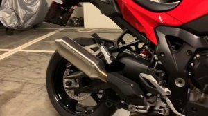 2021 BMW S1000XR Akrapovic Titanium Exhaust Sound Check vs Oem Exhaust