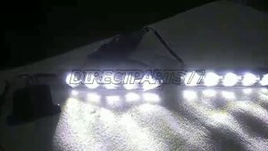 Ходовые огни дхо диоды черные с блоком розжига в очки гелик G-class w463 неоригинал