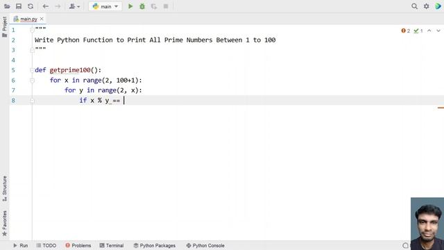Write Python Function to Print All Prime Numbers Between 1 to 100
