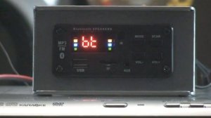 обзор аудио  приставки  с блютуз , FM приемником и MP3 плейером