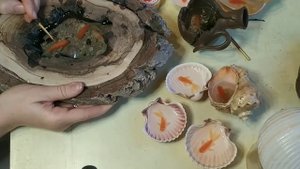 Рисуем объёмных рыбок в эпоксидной смоле