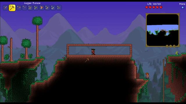 Смотрим игрушку; Террария №1; Выживаем смотреть онлайн