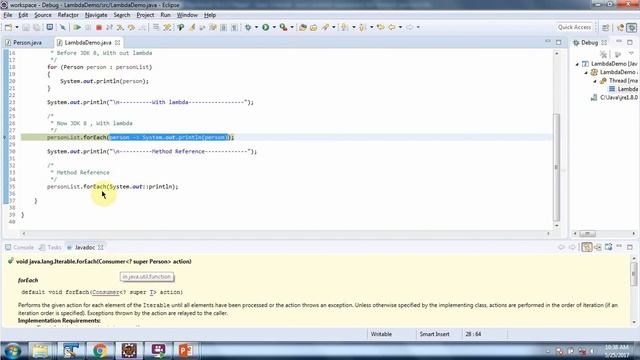 How to use the forEach method of List which accepts Lambda expression?  | Lambda expression in Java
