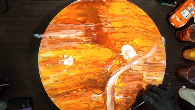 Удивительное "дерево жизни" жидким акрилом в технике swipe. Флюид арт. смотреть онлайн