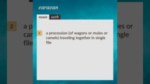 Caravan | meaning of Caravan