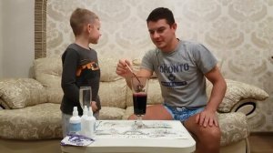 Чудо пена из Марганцовки и Перекиси водорода, химический опыт дома  | Отец и Сын