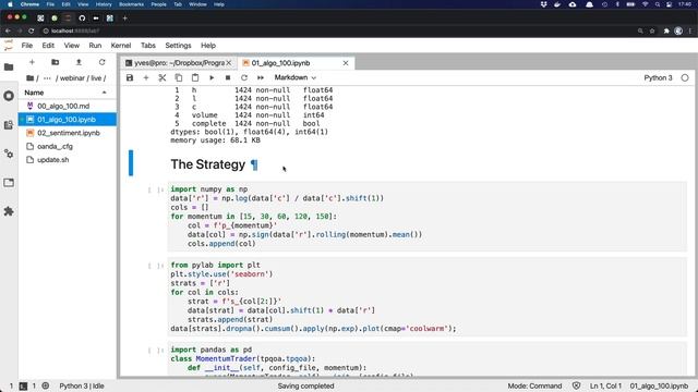 Algorithmic Trading in Less Than 100 Lines of Python Code | The AI Machine