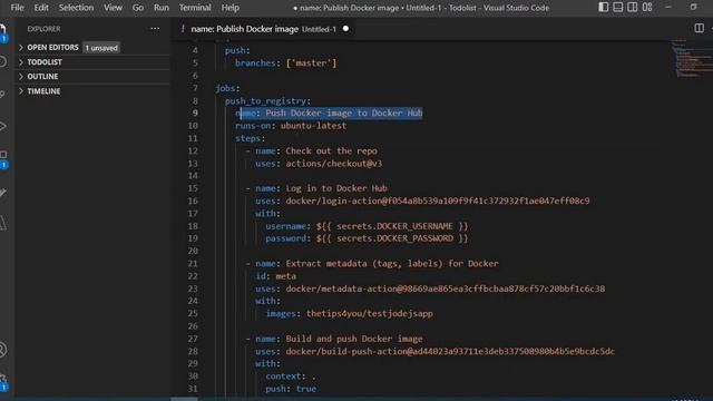 Build CI/CD Pipeline using GitHub Action's | Build & push Docker Image смотреть онлайн