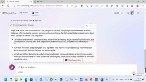 CHAT GPT MICROSOFT BING MAKIN CANGGIH BISA BUAT KODE DAN BISA LANGSUNG MEMBUAT SURAT, MAKALAH