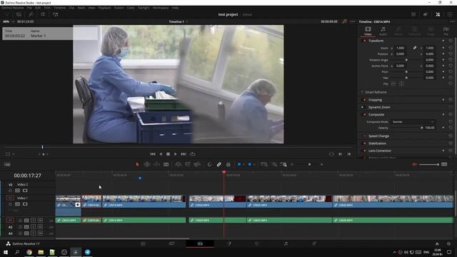 Как быстро переключаться между маркерами на таймлайне в DaVinci смотреть онлайн