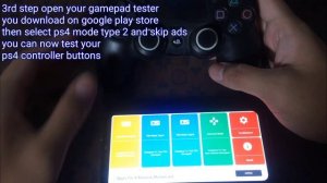 HOW TO TEST YOUR PS4 CONTROLLER USING ANDROID PHONE IF WORKING OR NOT