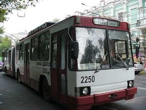 Троллейбус ЮМЗ Т1. № 2250. Симферополь. 9.09.2007 г.