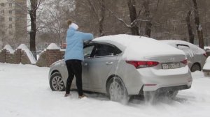 Снегопад. 19.11.2022г. Магнитогорск.