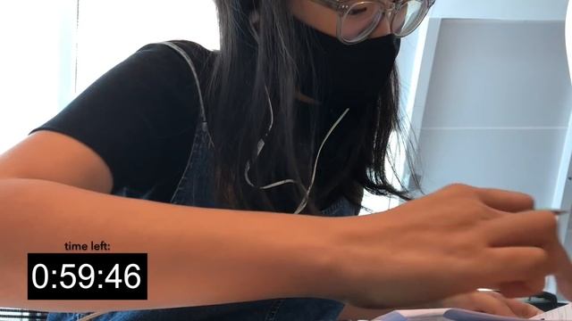 study with me in the library (2 hours without break, no music)