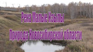 Река Малые Изылы осенью. Природа Новосибирской области. Тогучинский район. Посёлок Шахта.