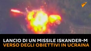 Lancio di un missile Iskander-M verso degli obiettivi in Ucraina