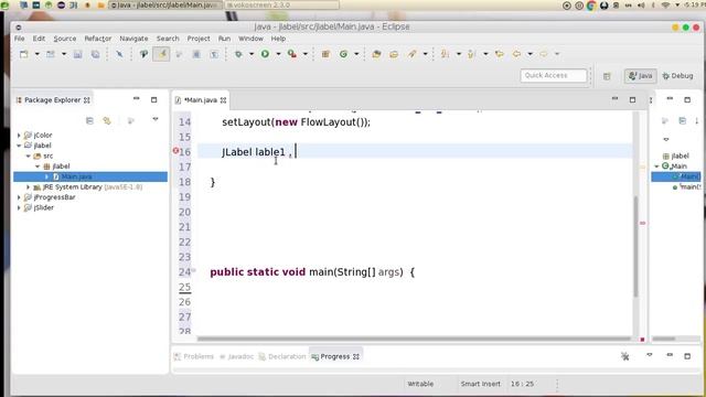 27 JAVA Swing GUI JLabel смотреть онлайн