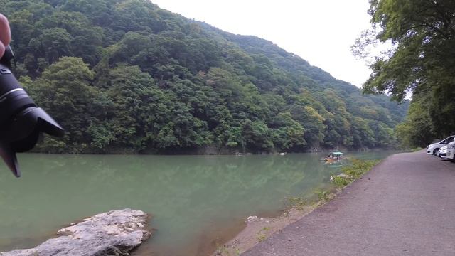 Берег реки Кацура, Киото, Япония смотреть онлайн