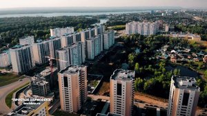 Волгарь с коптера. Новый район Самары в окружении озер. #Samara
