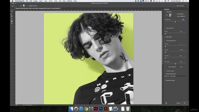Refining Selections Update The New Photoshop 2015 5 Selection and Masking Space смотреть онлайн