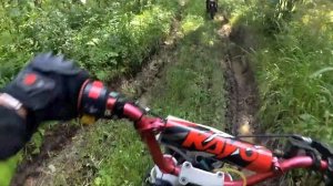 Заклинил мотор на Питбайке в Лесу!...\неудачная покатушка на питбайке