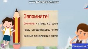 Омонимы 3 класс Школа России