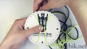 DIY: Kumihimo flat "Arrows" friendship bracelet / Браслет "Кумихимо" плоский из 8 нитей (стрелочки)