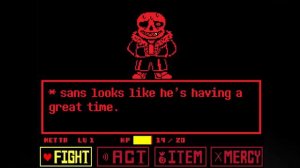 GREAT TIME..! | Underfell Sans Battle (Undertale Fan-game)