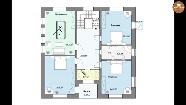 Обзор ДВУХЭТАЖНОГО КИРПИЧНОГО ДОМА | Планировка, стоимость, ГОТОВЫЙ ПРОЕКТ смотреть онлайн