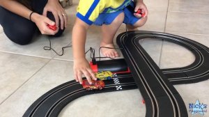 Disney Cars 3 Carrera First Race Track Set – Lightning McQueen vs Dinoco Cruz Race Challenge
