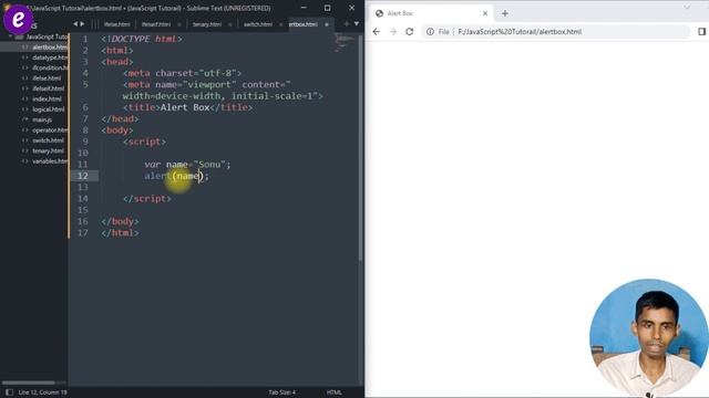Alert Box in JavaScript tutorial for beginners in Hindi