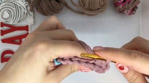 Прихватка на кухню из трикотажной пряжи крючком