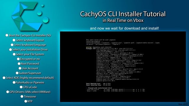 cachyOS cli install process смотреть онлайн