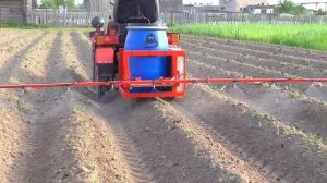 Мтз 132н Самодельный опрыскиватель Обработка картошки лазуритом