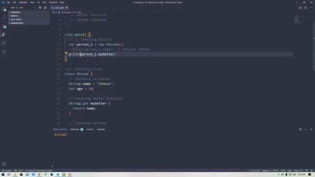 #8.4 Dart - GETTER and SETTER Functions | Dart For Flutter