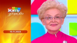 Жить здорово! Выпуск от 10.11.2023