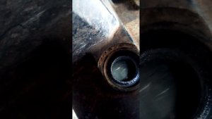 двигатель мопеда Альфа, опережение зажигания под стробоскопом видна метка lF
