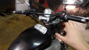 Запуск Yamaha V-Max 1200, выхлоп Fokker