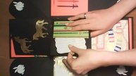 Моя перша Explosion box. Тема : Г.Уеллс "Чарівна крамниця"